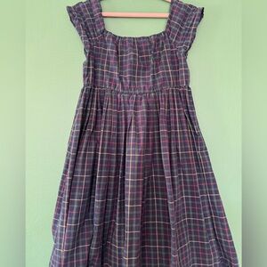 Ralph Lauren Kids Plaid Dress in Navy size 6x